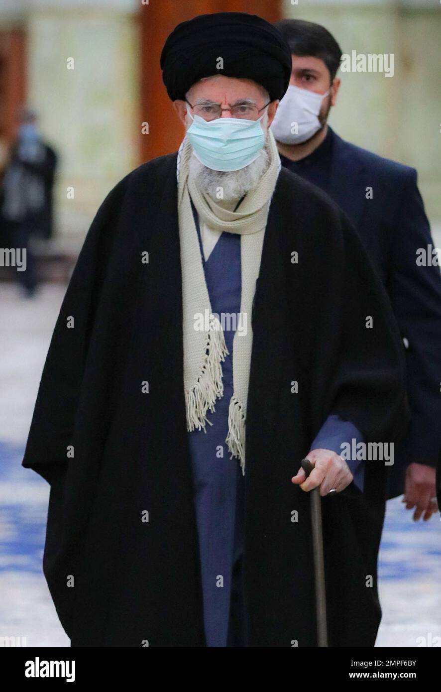 Iran's Supreme Leader Ayatollah Ali Khmenei during his visits the ...