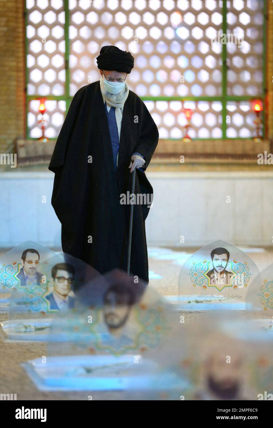 Iran's Supreme Leader Ayatollah Ali Khmenei during his visits the ...