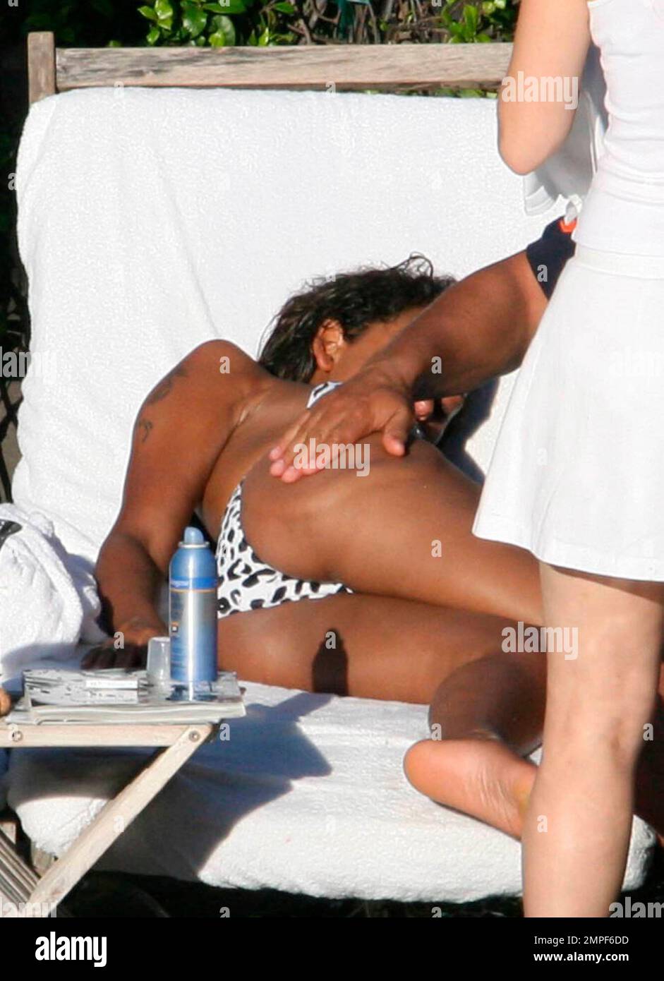 Exclusive!! Scary Spice Mel B enjoys a very boozy lunch lounging poolside at her exclusive Miami Beach hotel pic photo photo