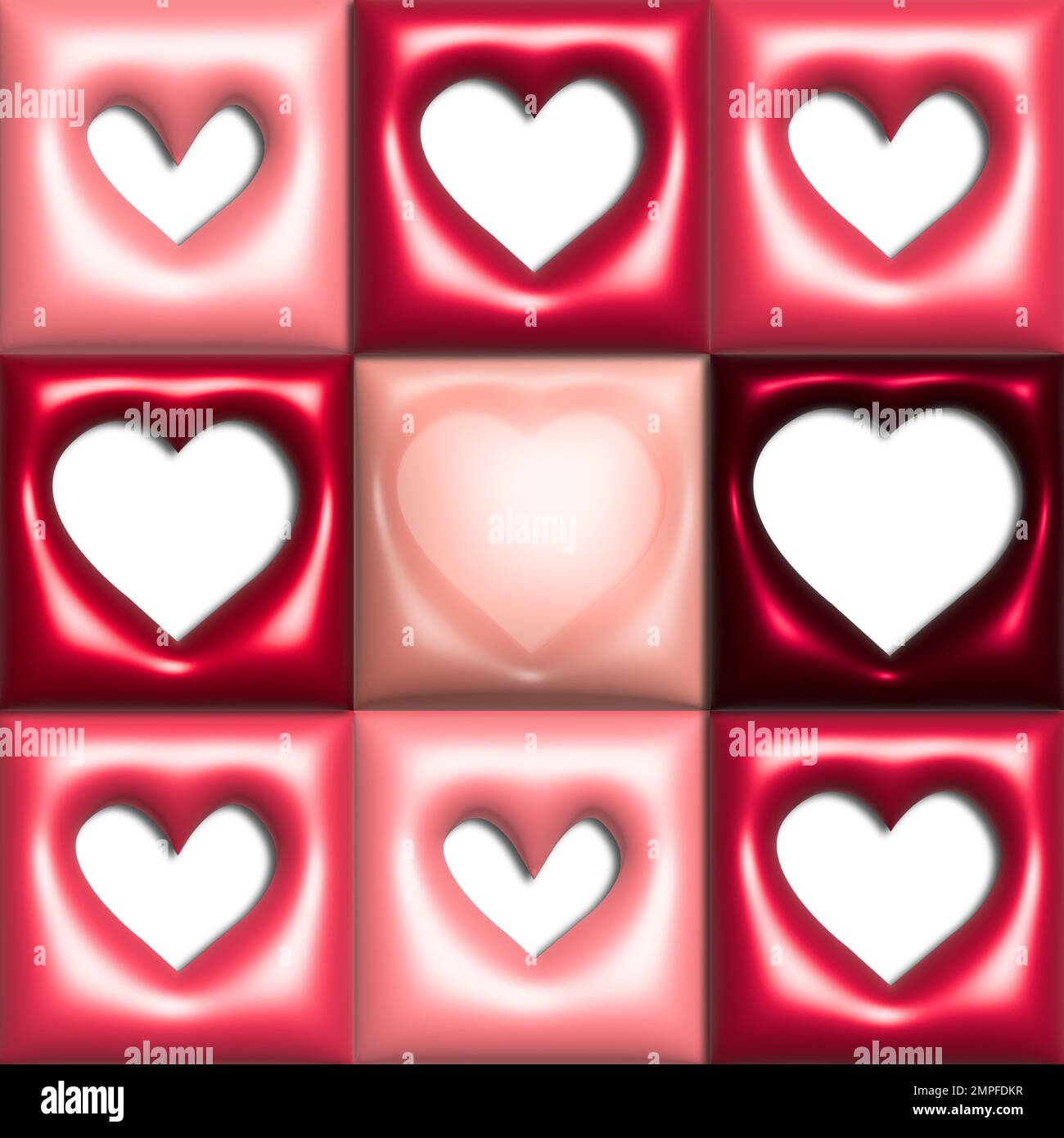 Red heart geometric shape hi-res stock photography and images - Alamy