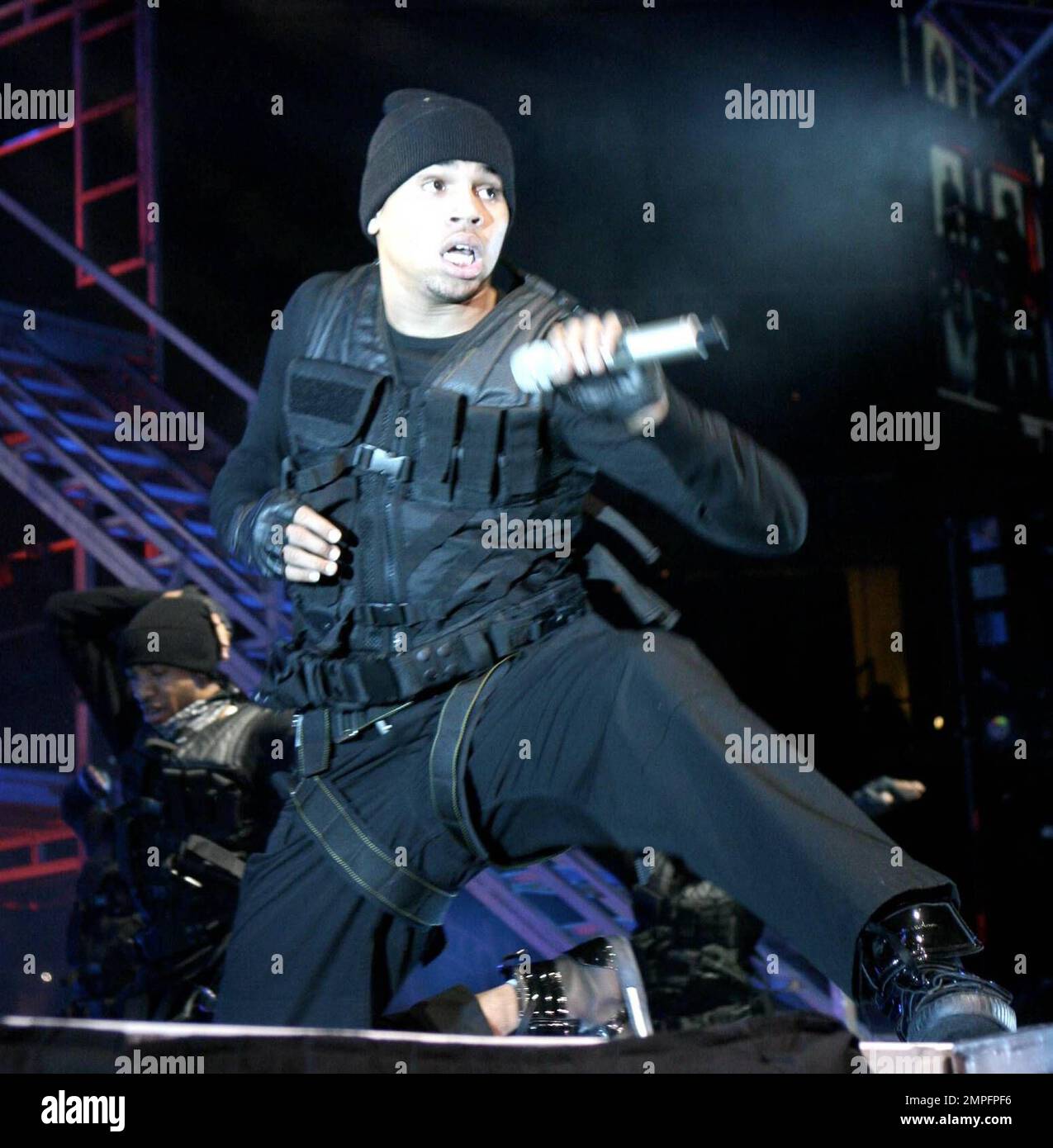 Rapper Bow Wow and singer Chris Brown performed in concert as part of ...