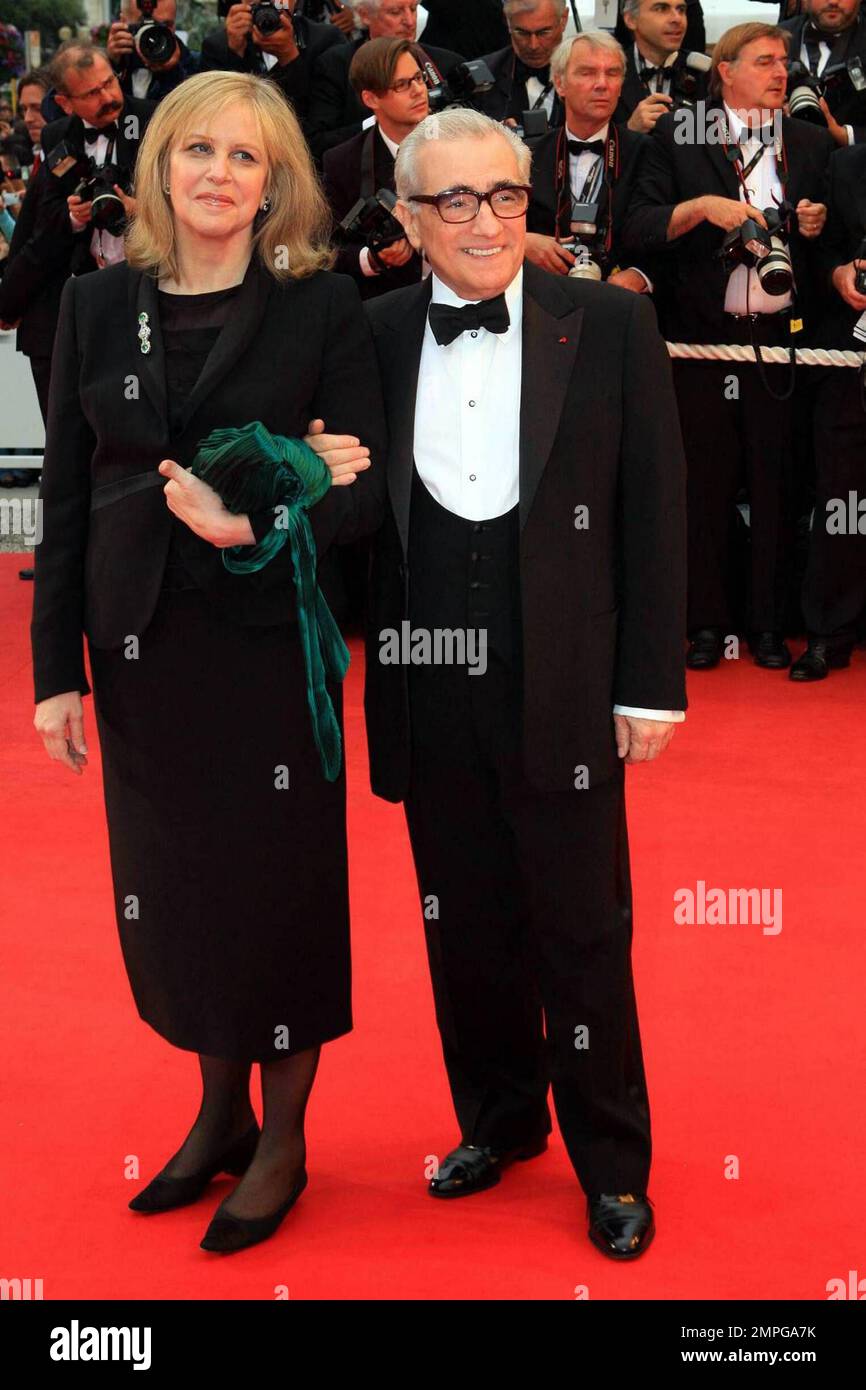 Martin Scorsese and Helen Morris attend the premiere of 'Bright Star' at the 2009 Cannes Film Festival. Cannes, France. 5/15/09. Stock Photo