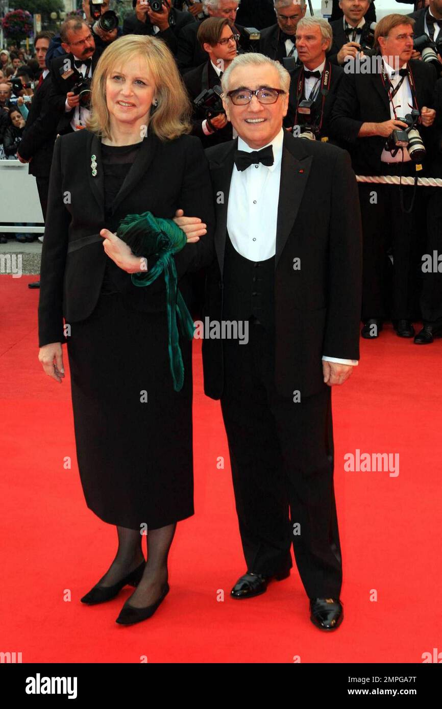 Martin Scorsese and Helen Morris attend the premiere of 'Bright Star' at the 2009 Cannes Film Festival. Cannes, France. 5/15/09. Stock Photo