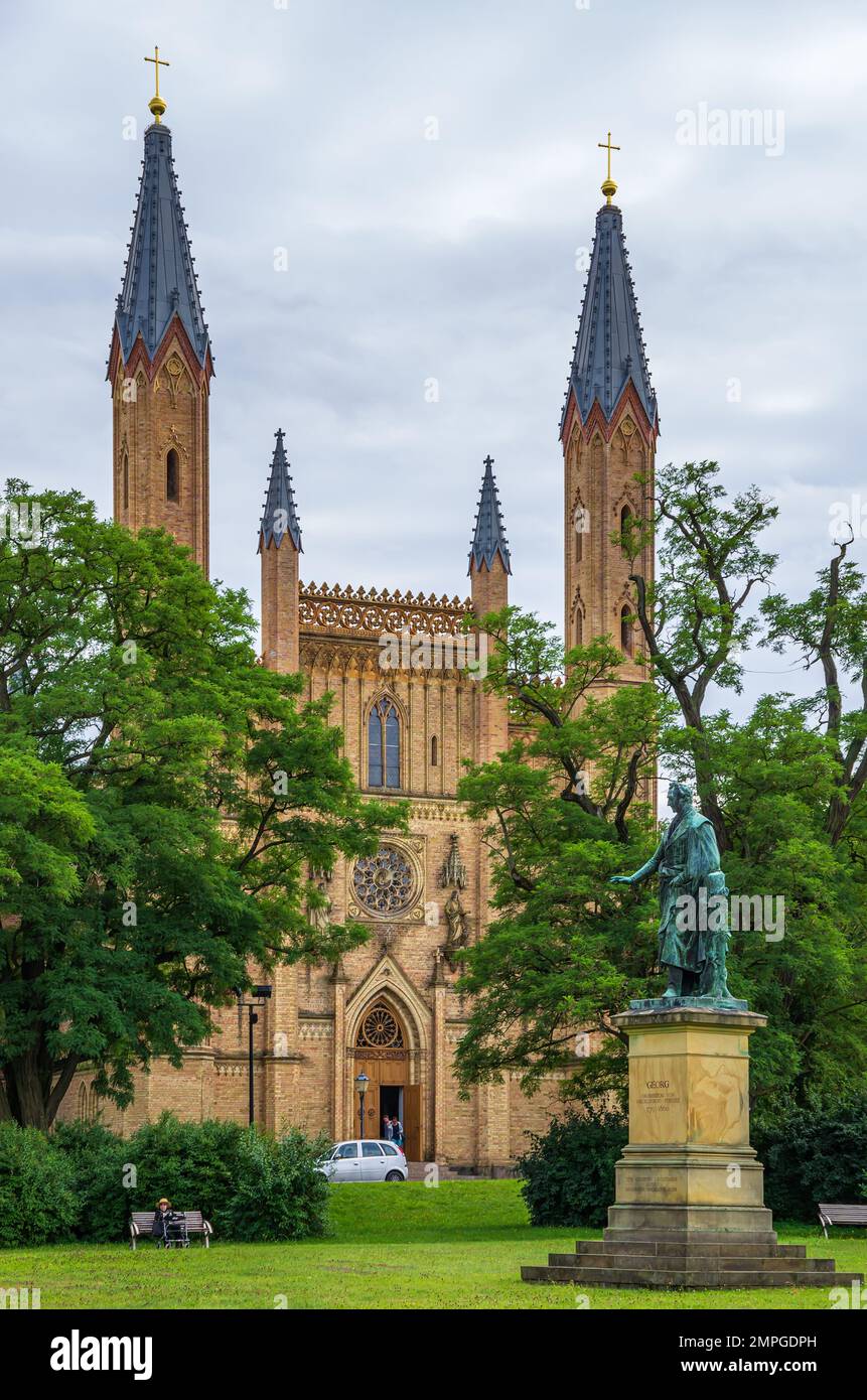 Neustrelitz Palace Church (Schlosskirche), Neustrelitz, Mecklenburg-Western Pomerania, Germany. Stock Photo