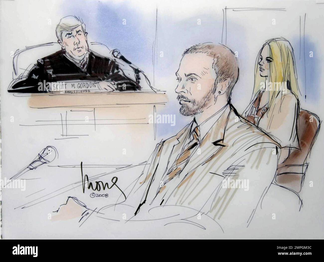 As seen in these courtroom sketches Britney Spears and Kevin Federline