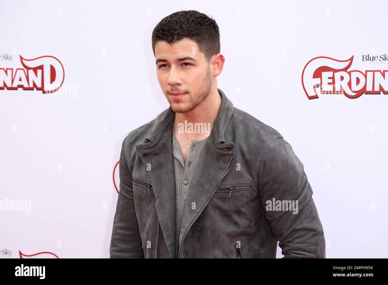Nick Jonas arrives at the LA Premiere of "Ferdinand" at the 20th ...