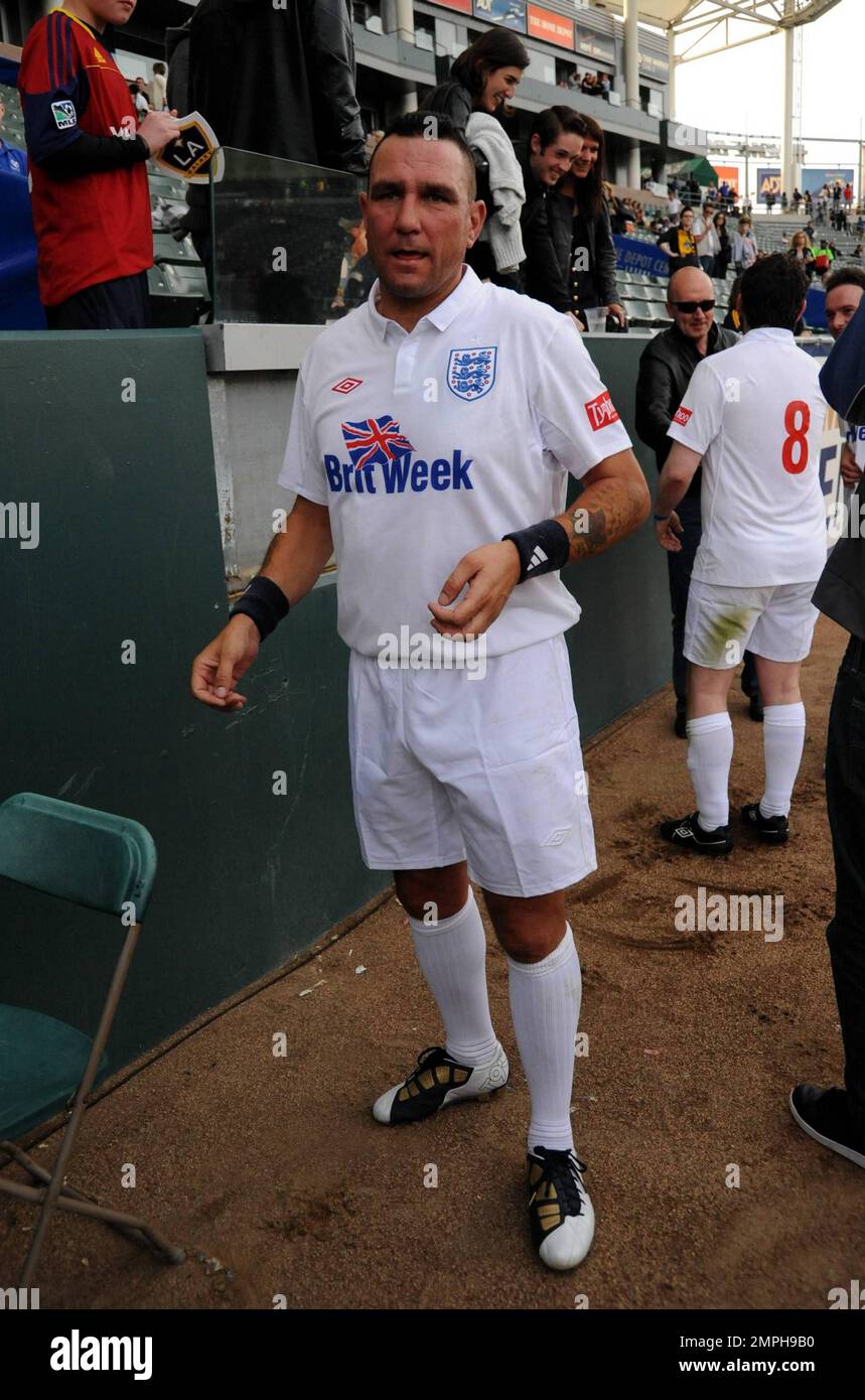 Vinnie Jones after the BritWeek 2010 Celebrity Soccer Game at the Home ...