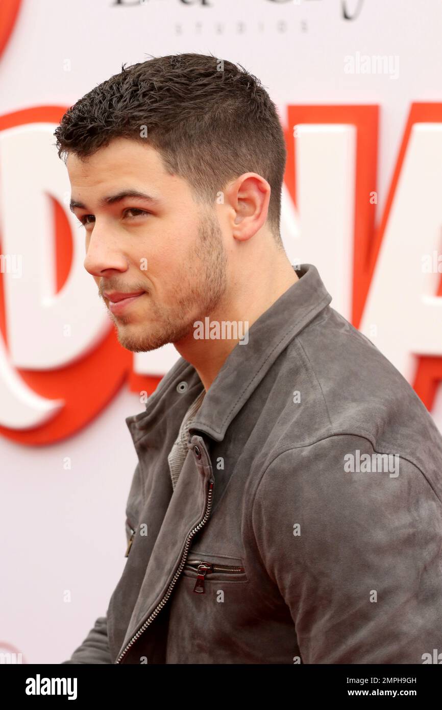 Nick Jonas arrives at the LA Premiere of "Ferdinand" at the 20th ...