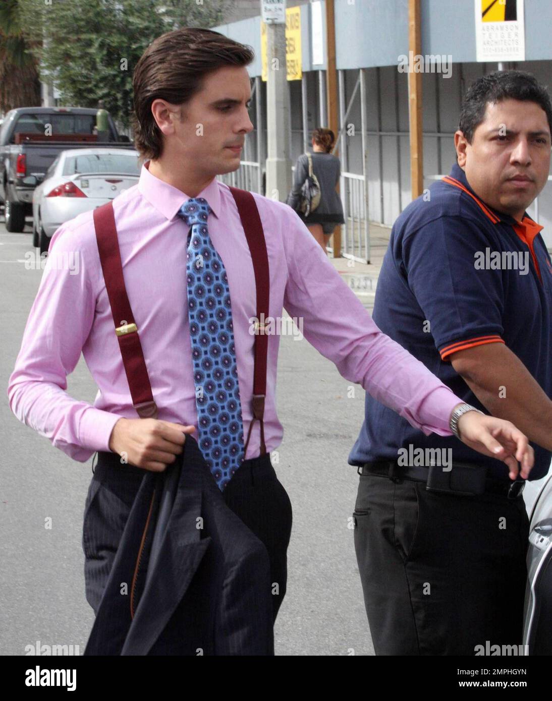 Bruce Jenner films a scene for his reality show at Toast in, Los