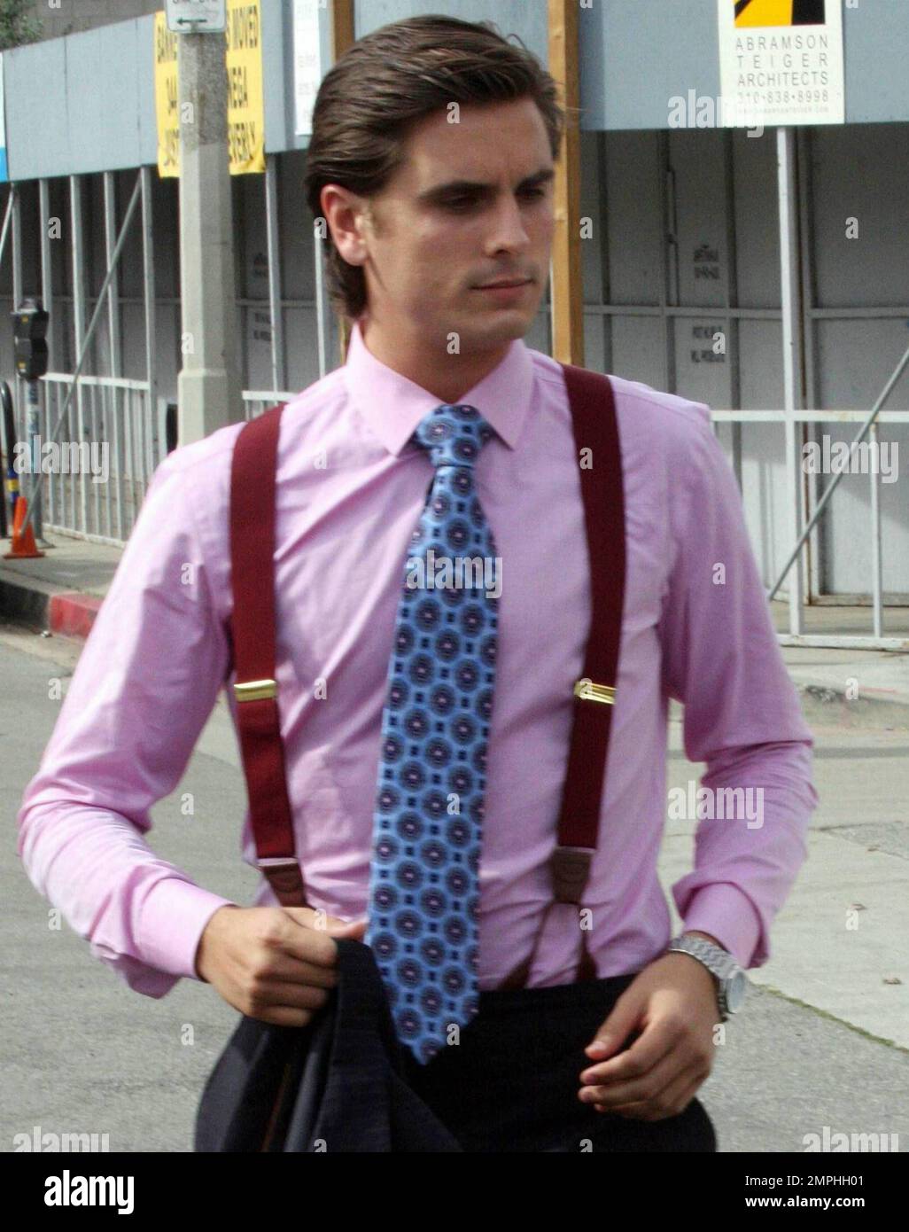 Bruce Jenner films a scene for his reality show at Toast in, Los