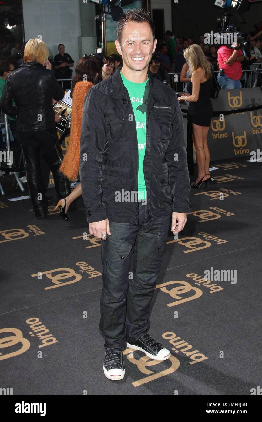 Greg Ellis arrives at the Los Angeles Premiere of "Bruno." Los Angeles