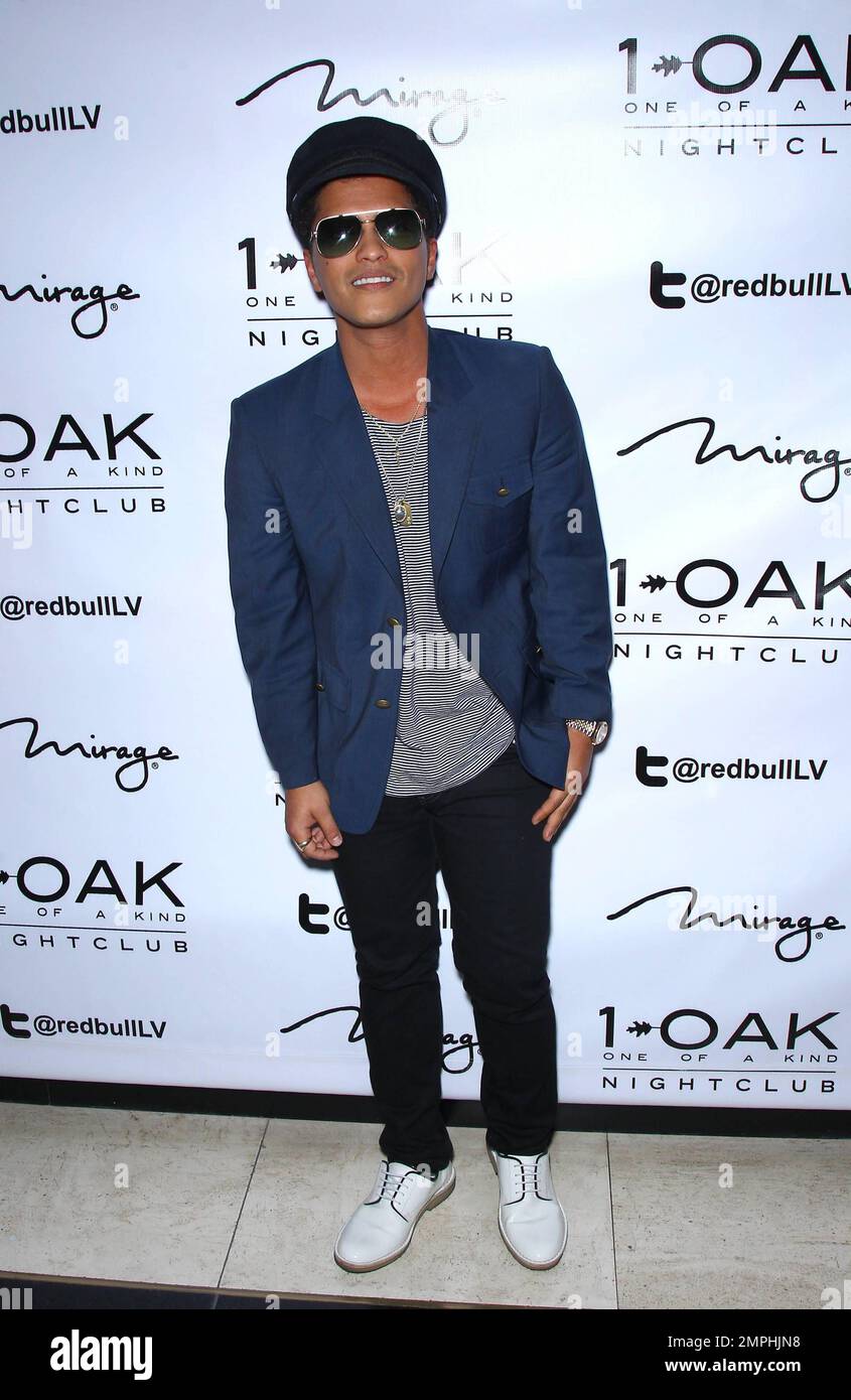 Bruno Mars performs at the debut of One Of A Kind Tuesdays at 1 OAK at ...