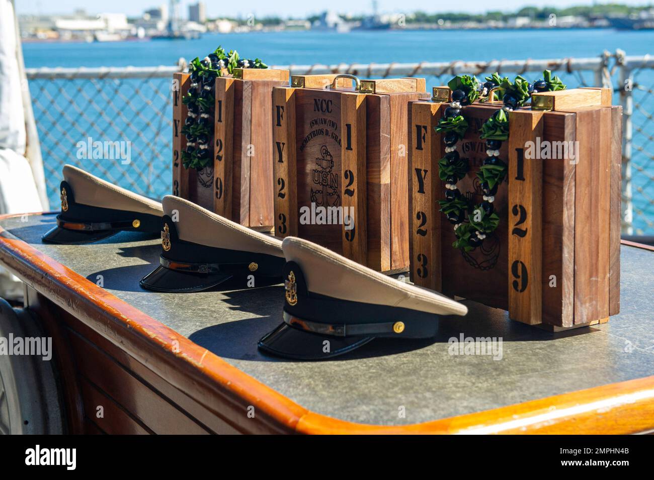 HONOLULU (Oct. 21, 2022) Chief Combination covers and vessels lay on