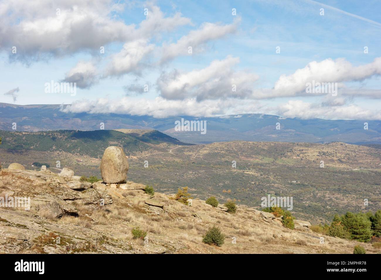 In the highlands of the Sierra Norte, Spain Stock Photo