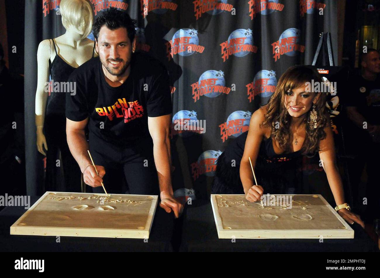  Karina Smirnoff & Maksim Chmerkovskiy of ABC's Dancing With The Stars
