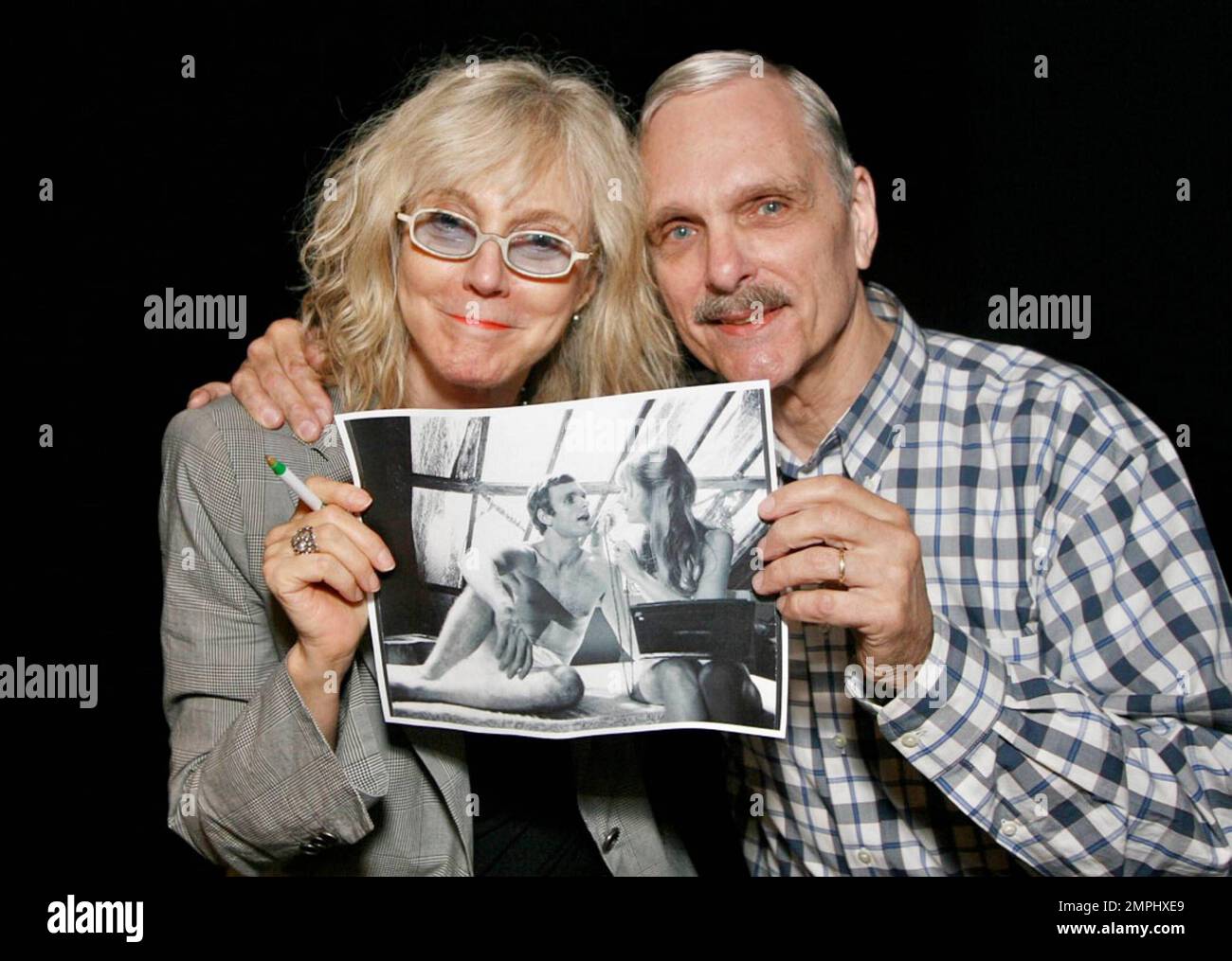 EXCLUSIVE!! Blythe Danner and Keir Dullea pose backstage with a