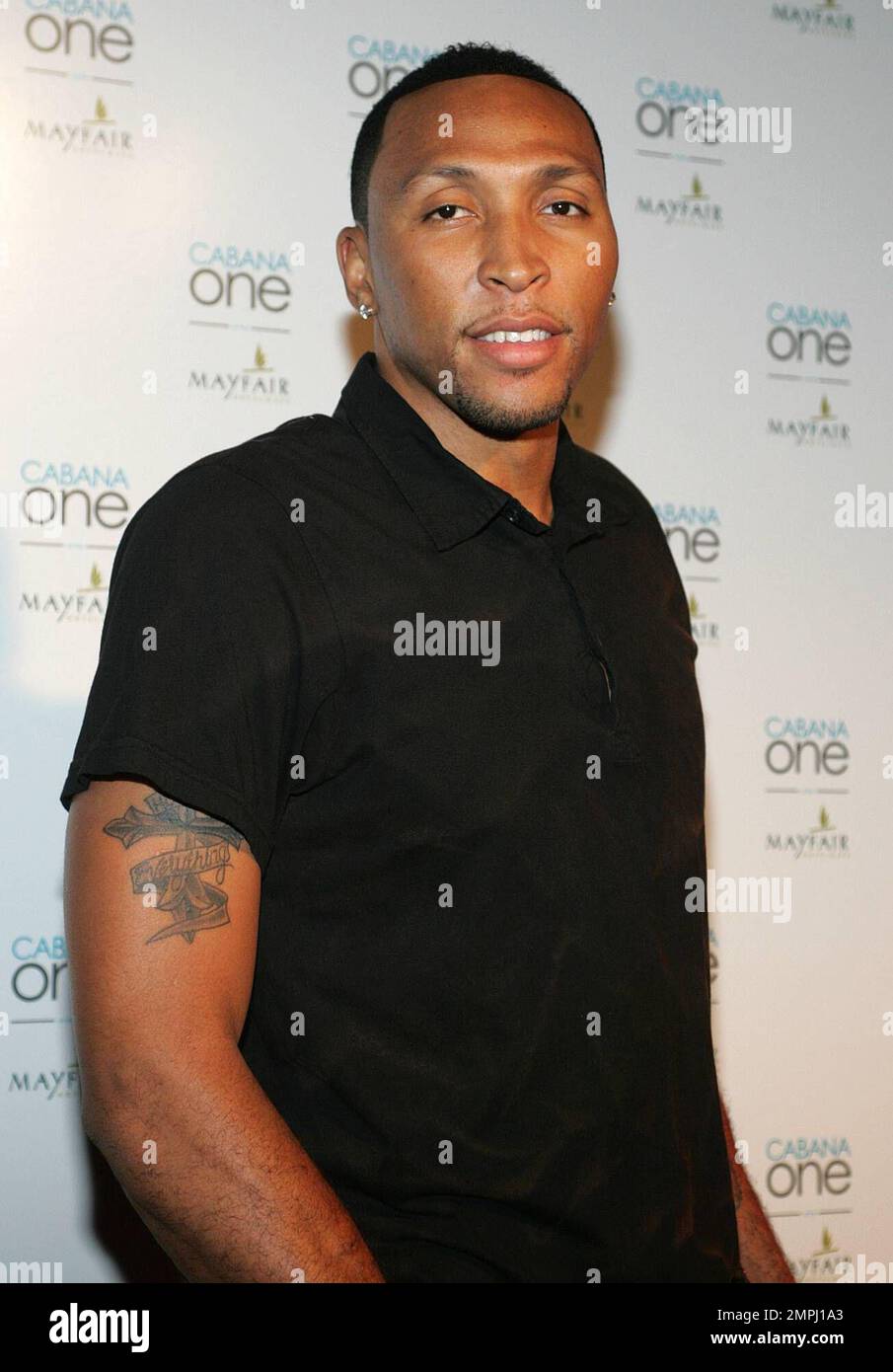 NBA star Shawn Marion appears on the red carpet for the grand opening