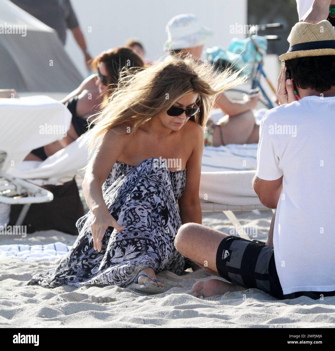 Carmen Electra looks windswept as she takes a stroll on Miami Beach in ...
