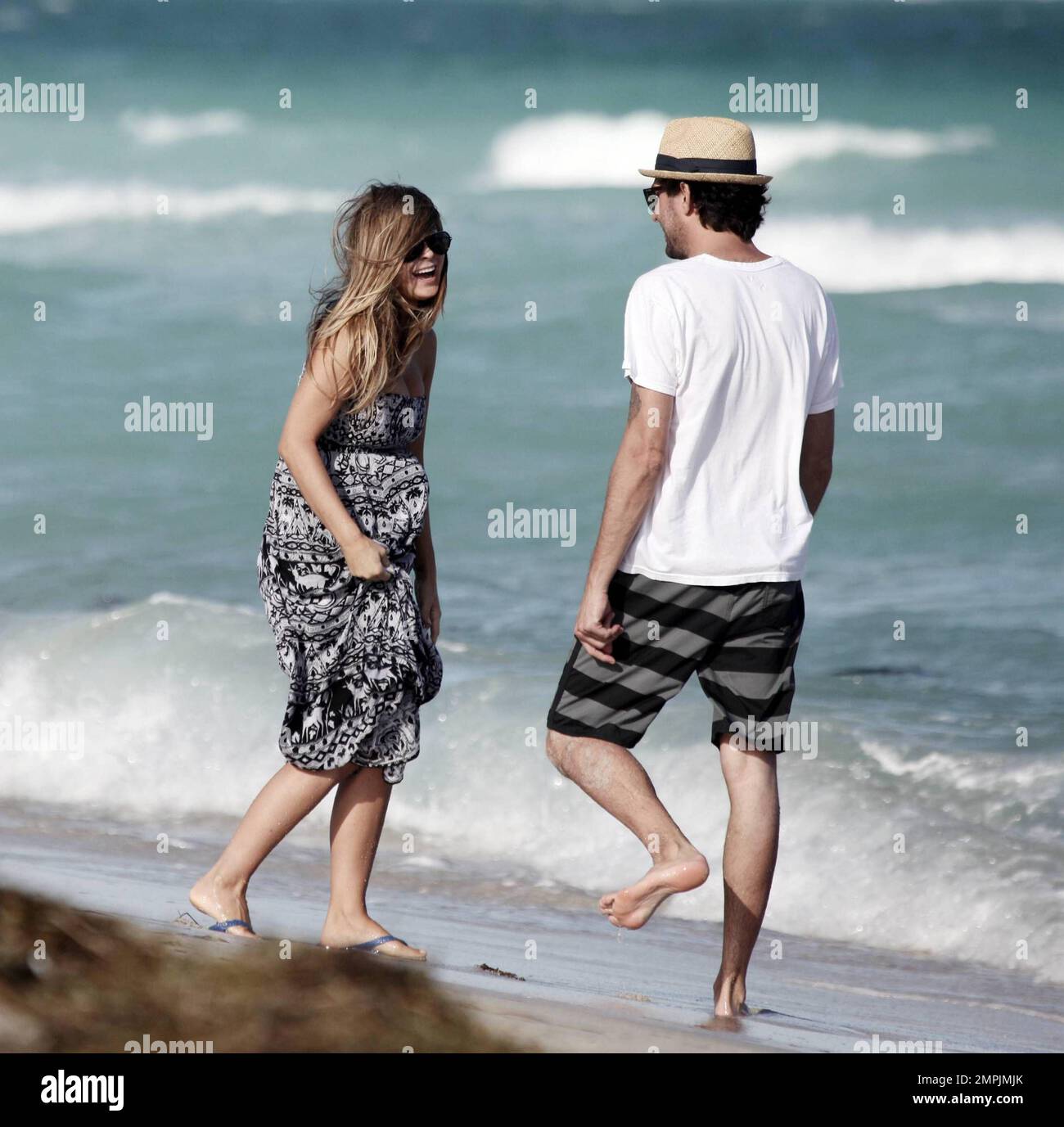 Carmen Electra looks windswept as she takes a stroll on Miami Beach in ...
