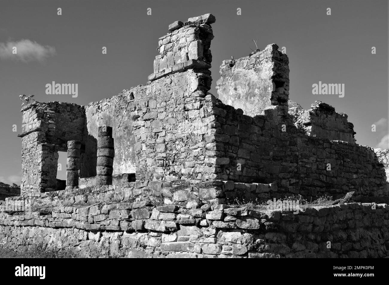 Maya ruins in Tulum, Mexico Stock Photo