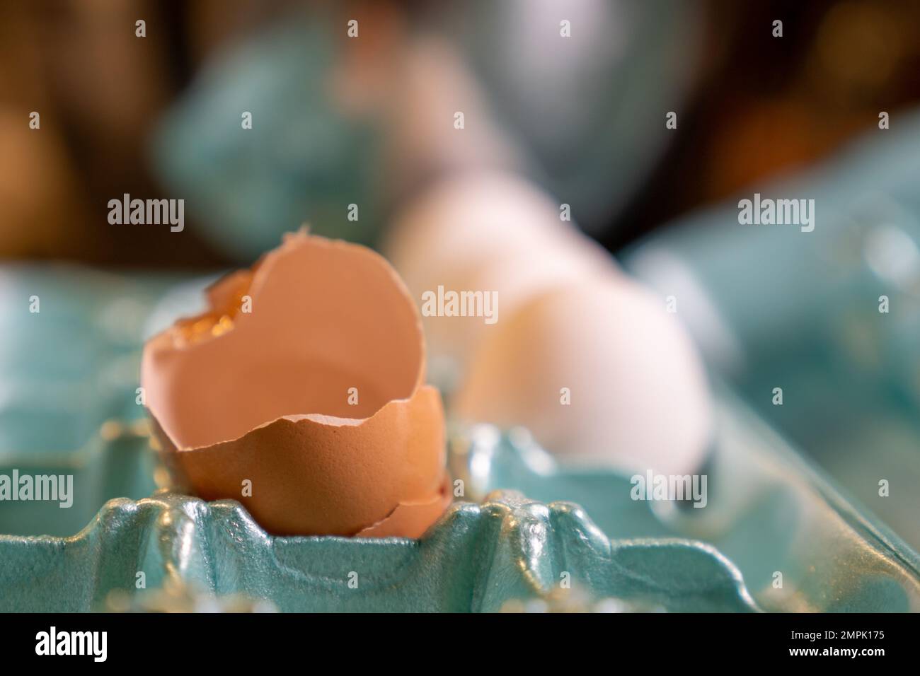 Broken egg shells Stock Photo