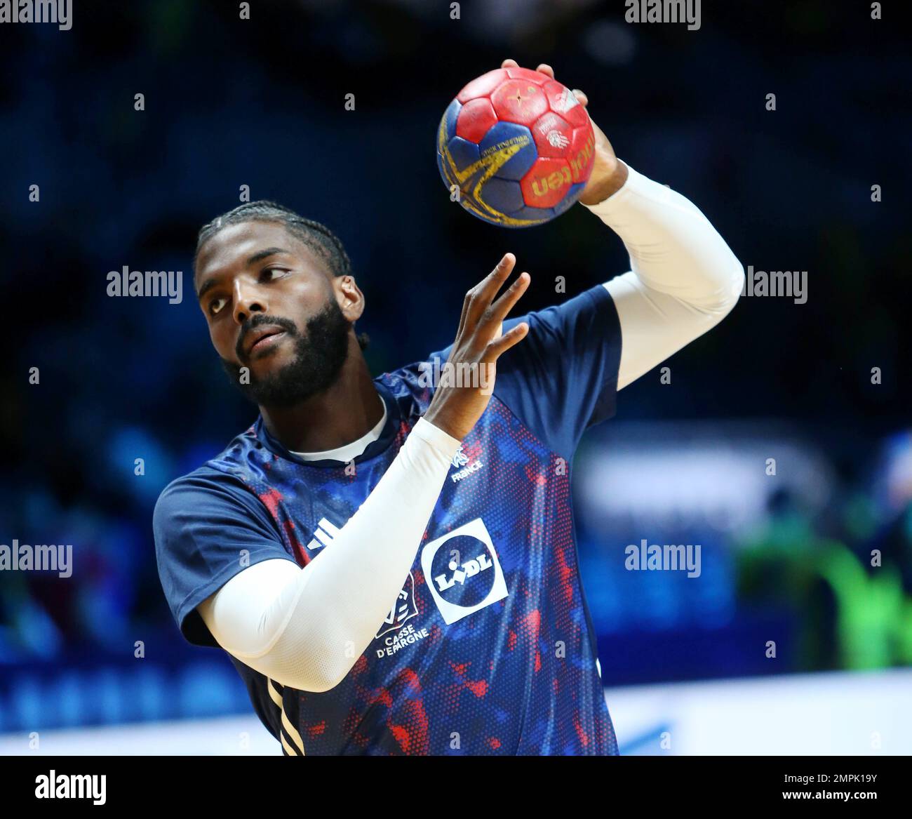 Dika Mem of France ahead of the IHF Men's World Championship 2023 