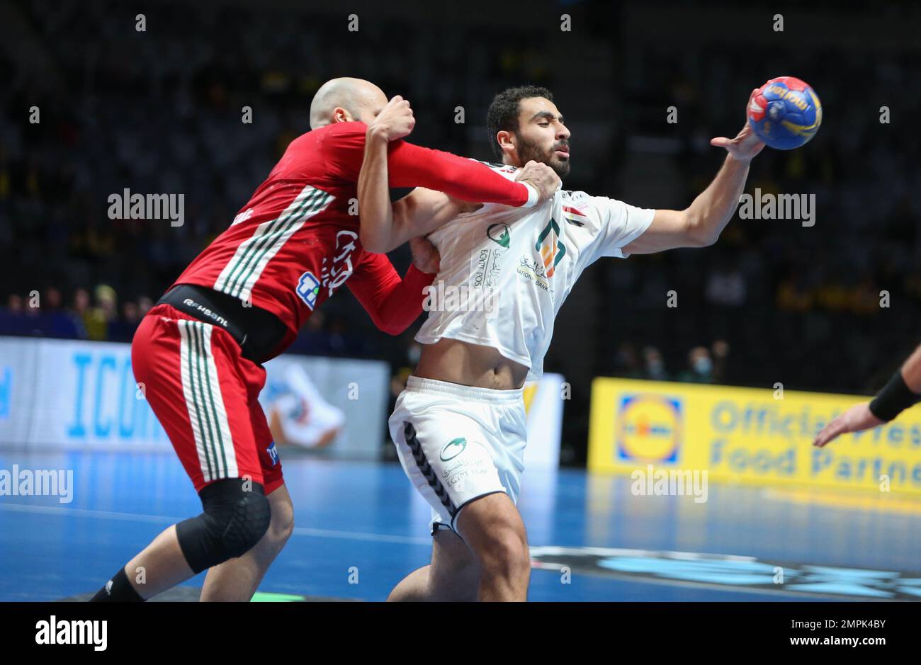 Akram Saad of Egypt during the IHF Men's World Championship 2023