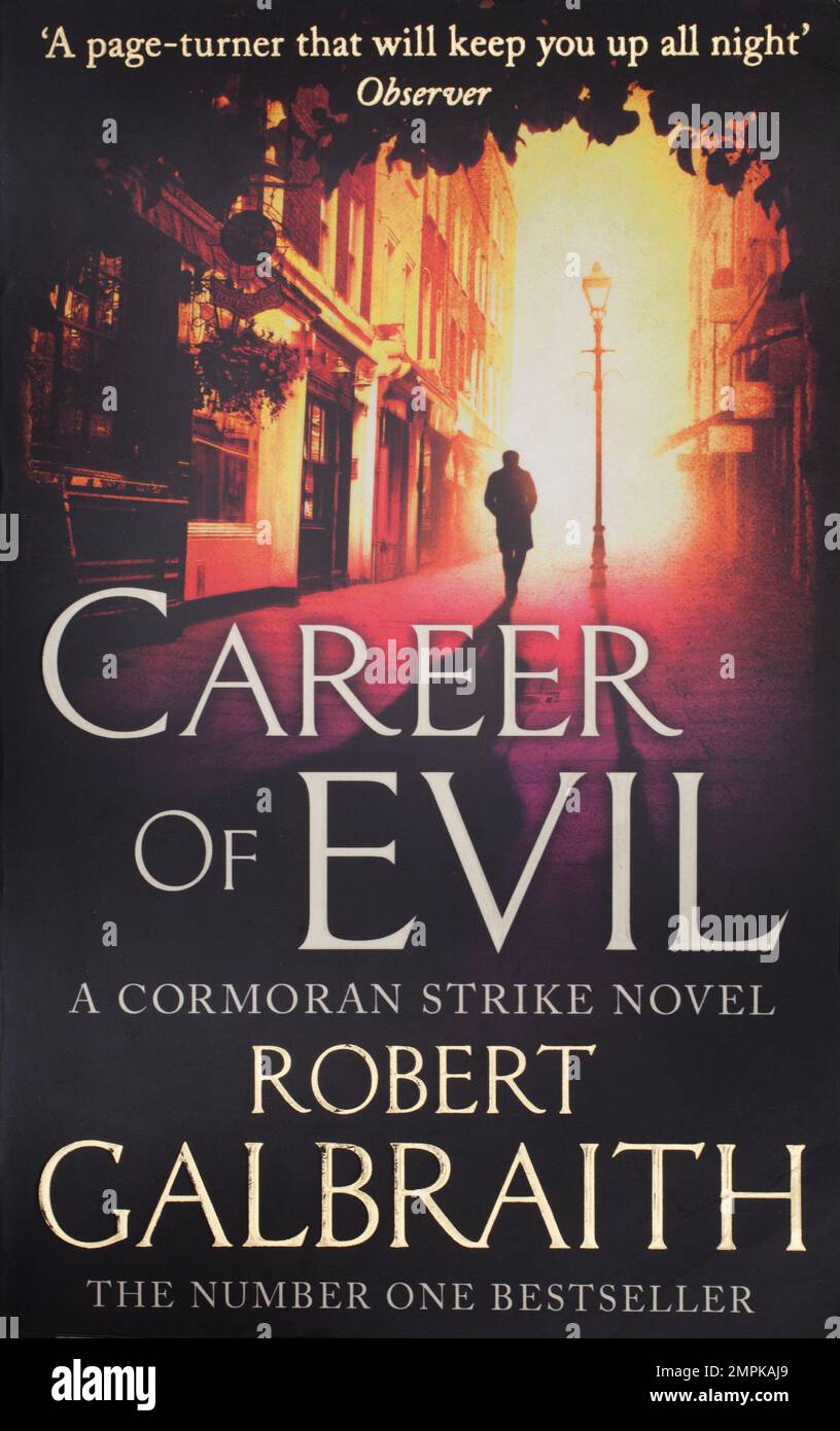 The book, Career of Evil by Robert Galbraith Stock Photo