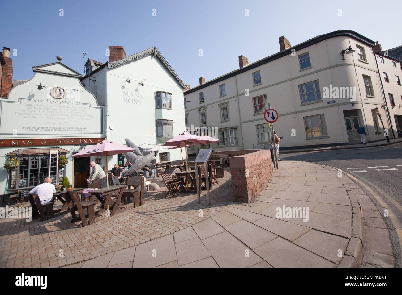 Views of Ross-on-Wye in Herefordshire in the UK Stock Photo