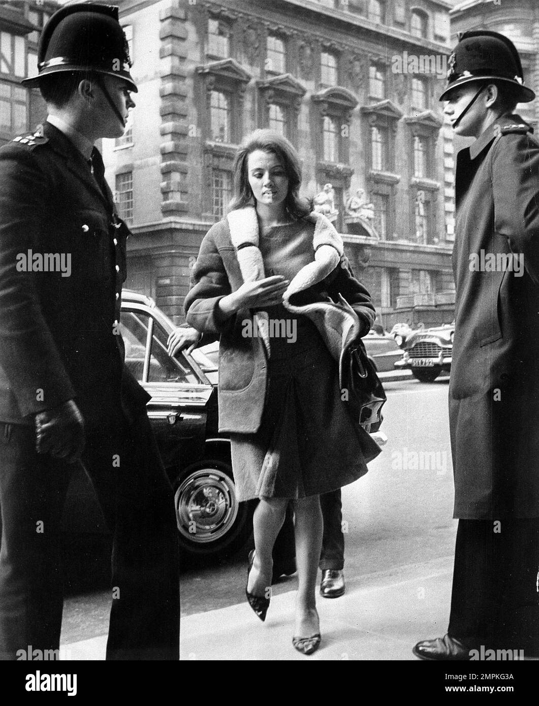 FILE Christine Keeler, 21, arrives at Old Bailey in London, in this