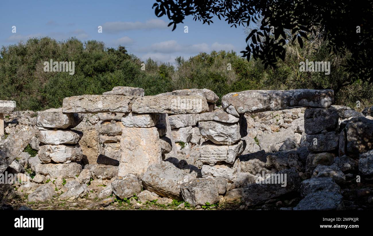 Na Comerma de sa Garita, posttalayotic era, Alaior, Menorca, Balearic Islands, Spain Stock Photo