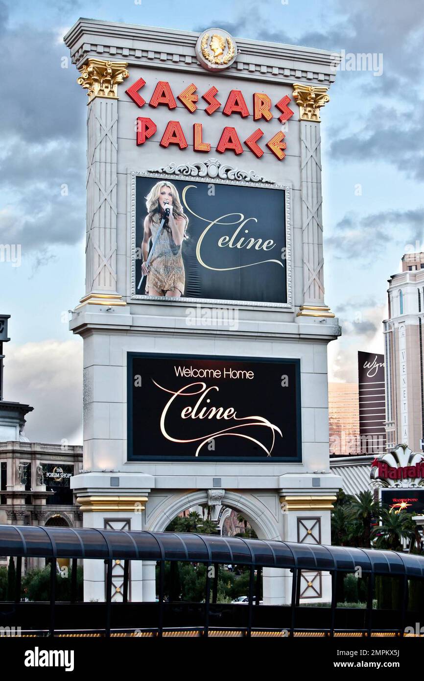 Celine dion sign caesars palace hi-res stock photography and images - Alamy
