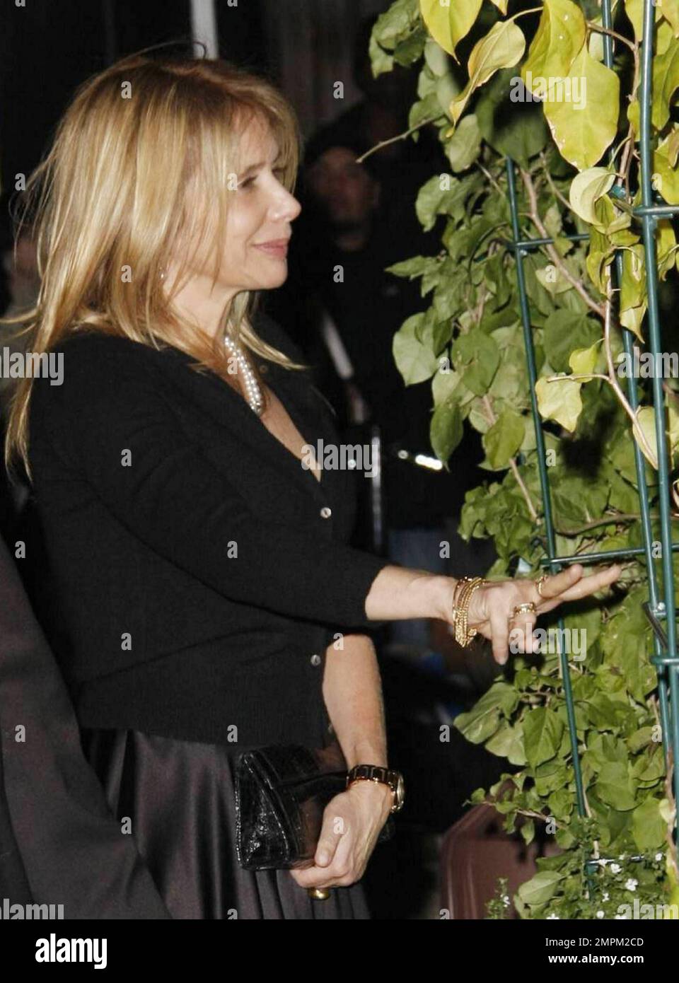 Rosanna Arquette attends the Chanel and Charles Finch Pre-Oscar dinner held at Madeo restaurant. Los Angeles, CA. 02/26/11. Stock Photo