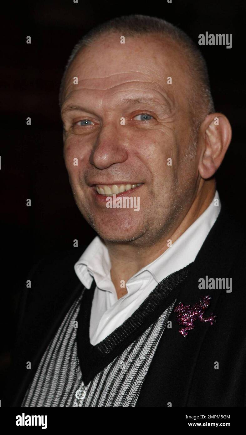Jean Paul Gaultier arrives at Maison de Mode for the Grey Goose Character  and Cocktails: The Elton John AIDS Foundation Winter Ball. London, UK.  10/30/10 Stock Photo - Alamy