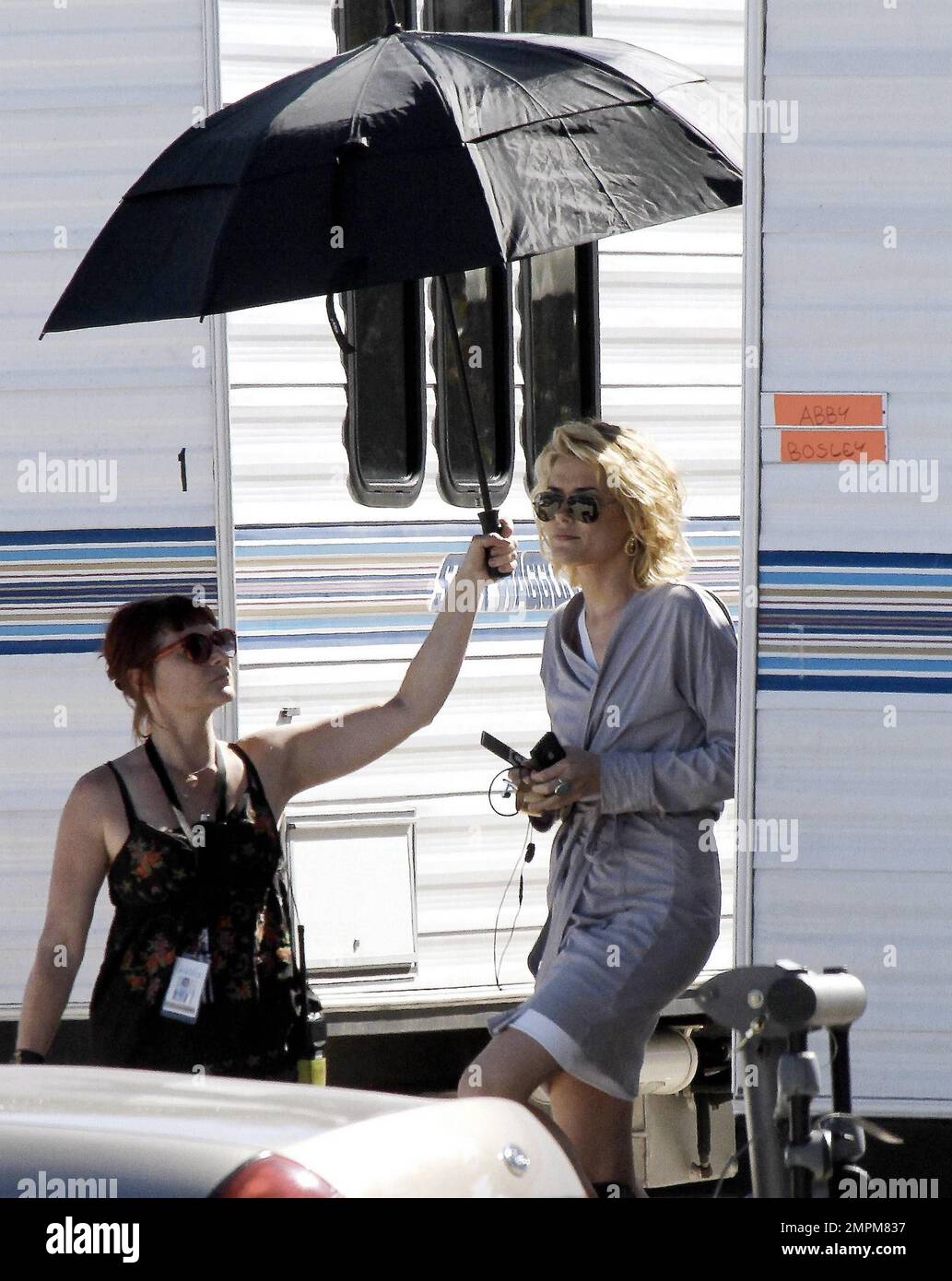 Rachael Taylor on the set of the new 