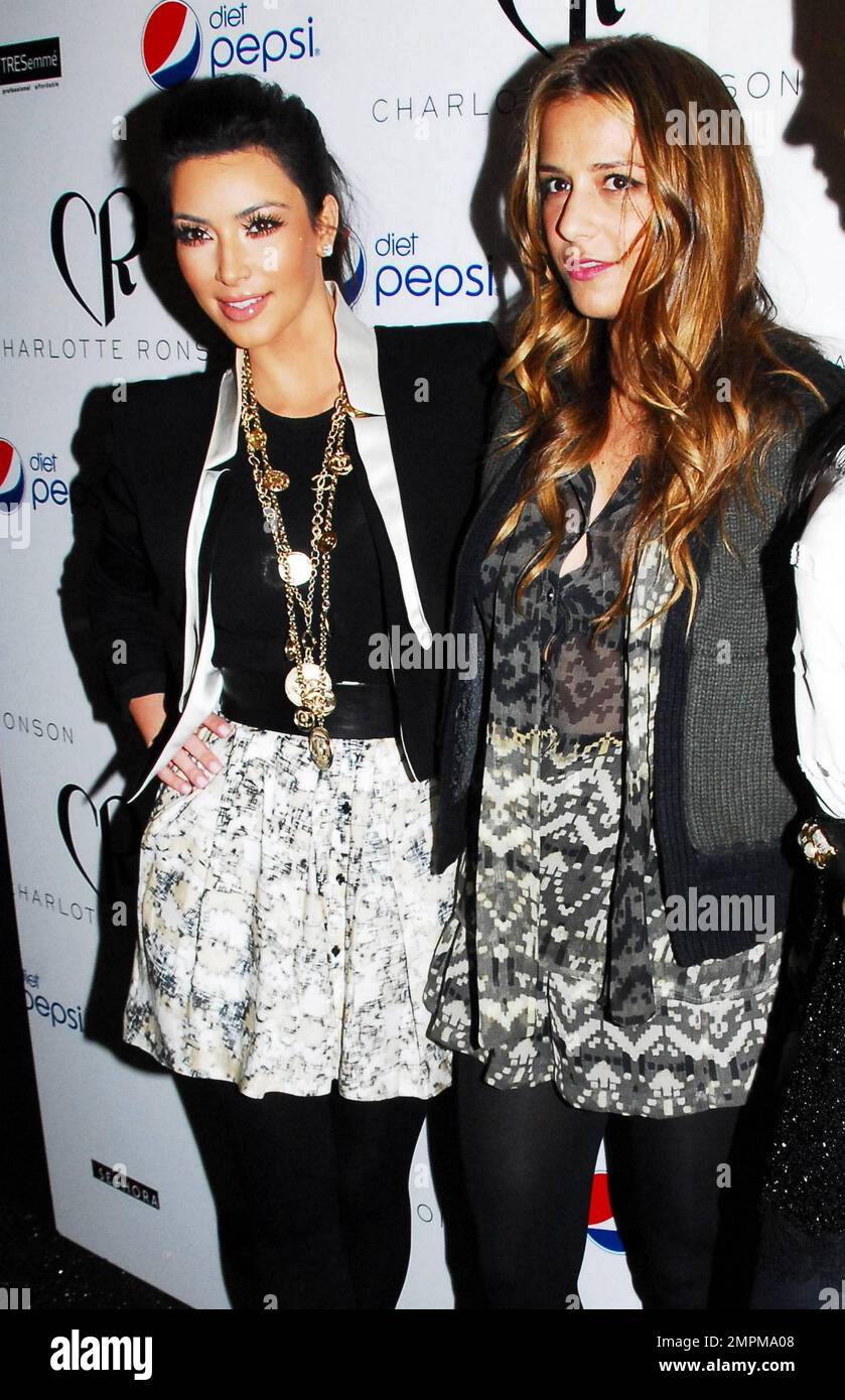 Charlotte Ronson and Kim Kardashian backstage at the Charlotte Ronson ...
