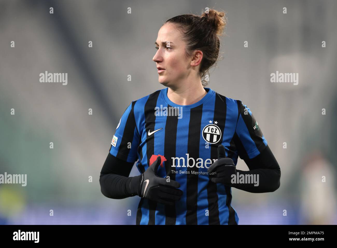 Turin, Italy, 15th December 2022. Laura Vetterlein of FC Zurich looks on during the UEFA Womens Champions League match at Juventus Stadium, Turin. Picture credit should read: Jonathan Moscrop / Sportimage Stock Photo