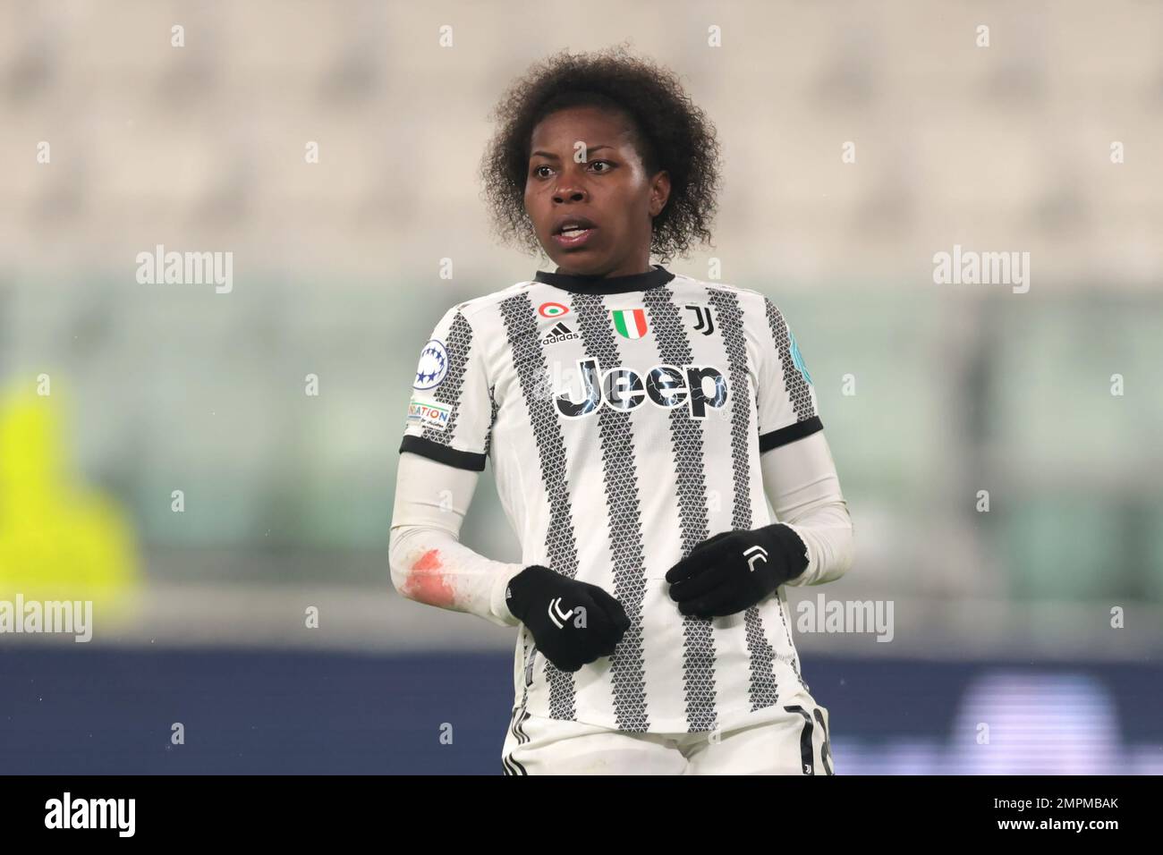 Turin, Italy, 15th December 2022. Lineth Beerensteyn of Juventus reacts during the UEFA Womens Champions League match at Juventus Stadium, Turin. Picture credit should read: Jonathan Moscrop / Sportimage Stock Photo