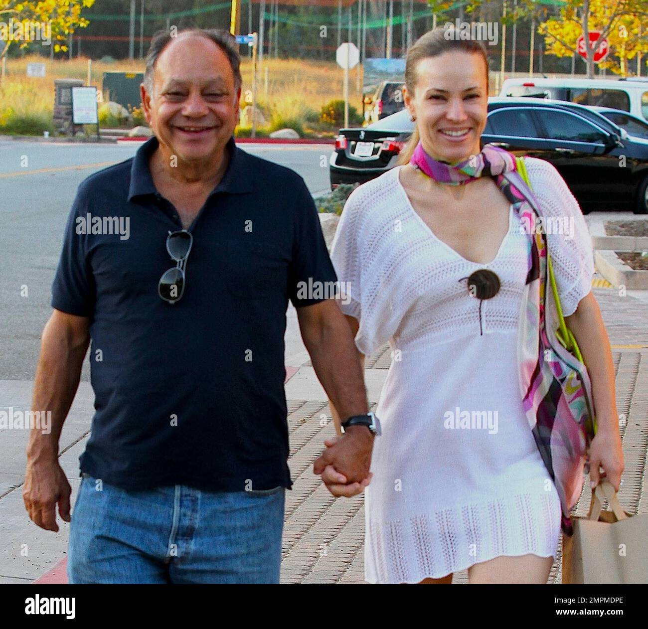 "Cheech & Chong" star Cheech Marin was spotted out and about holding