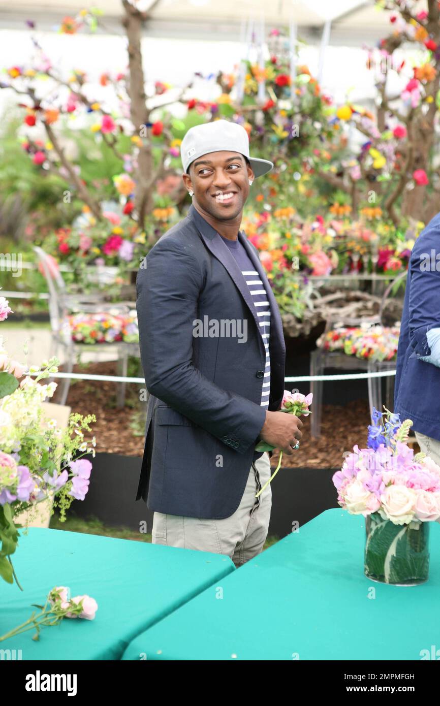 Boyband JLS memberitse Williams at The RHS Chelsea Flower Show 2011