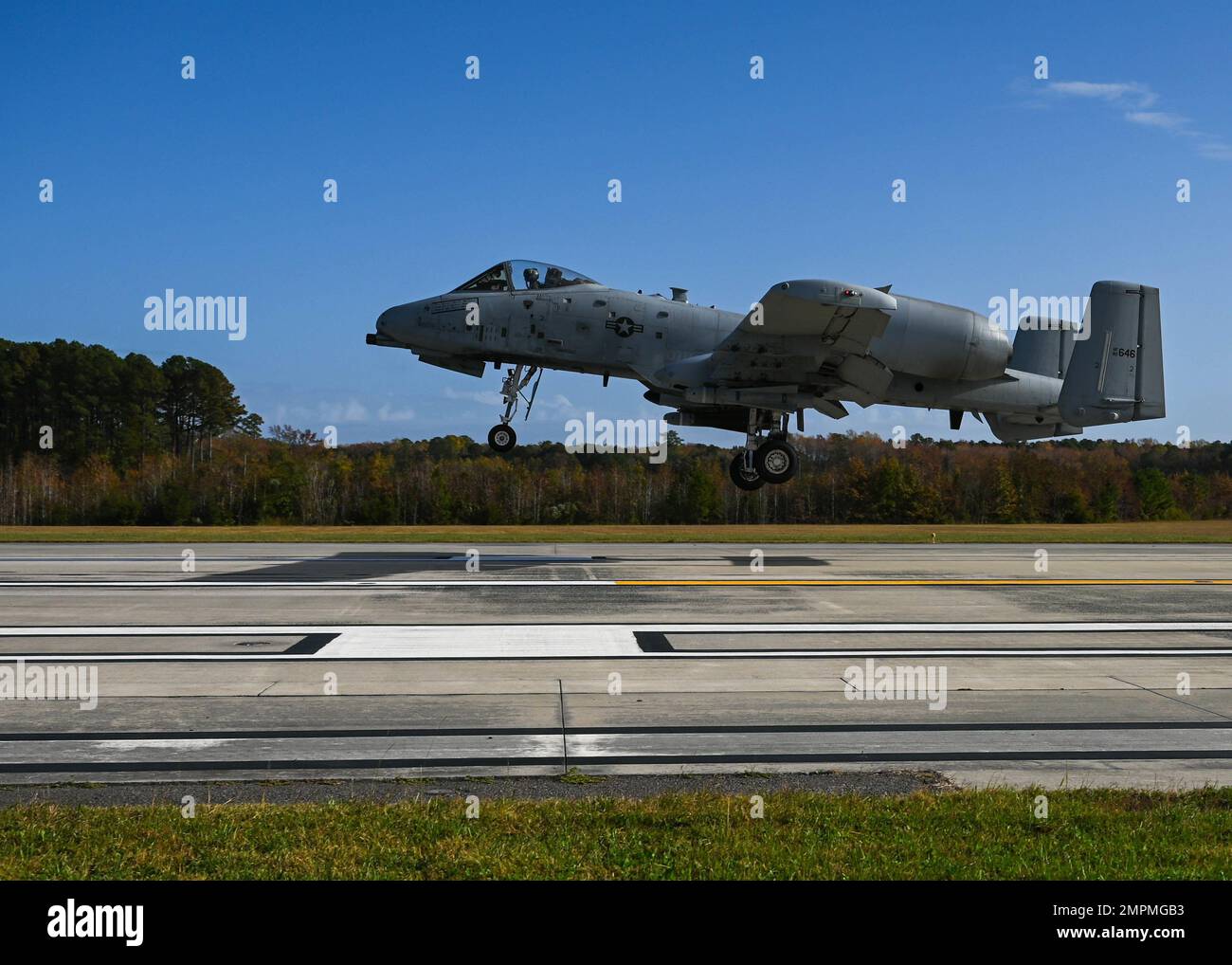 An A-10 Thunderbolt II assigned to the 354th Fighter Squadron at Davis ...