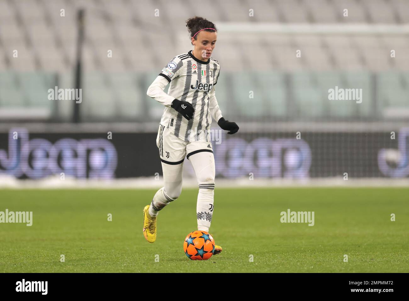 Turin, Italy, 15th December 2022. Barbara Bonansea of Juventus during the UEFA Womens Champions League match at Juventus Stadium, Turin. Picture credit should read: Jonathan Moscrop / Sportimage Stock Photo