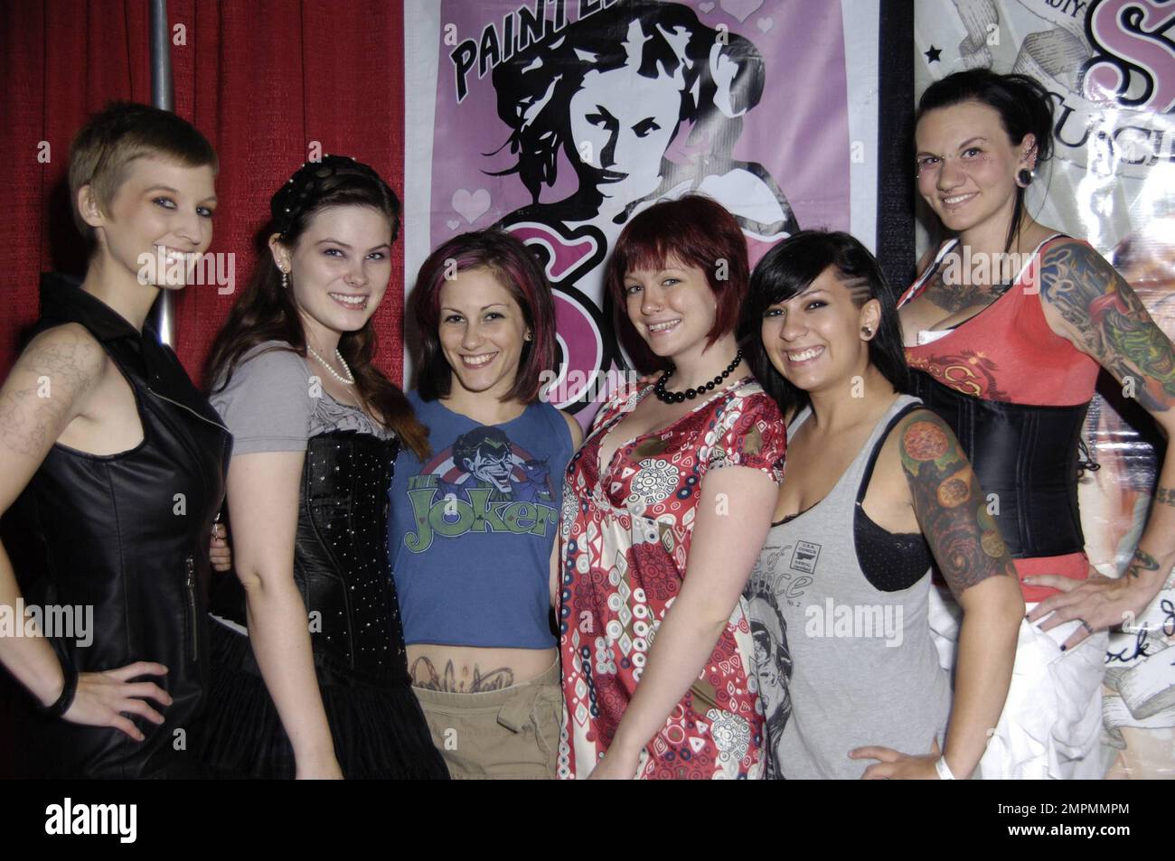 The adult model and actress group SuicideGirls attend Wizard World Chicago Comic Con held at The Donald E. Stephens Convention and Conference Center in Rosemont near Chicago. Rosemont, IL. 08/21/10. Stock Photo