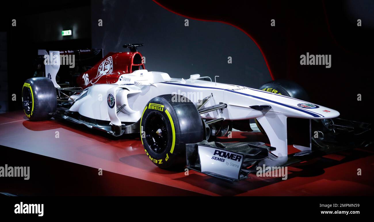The Alfa Romeo Sauber F1 Team is displayed on the occasion of its ...