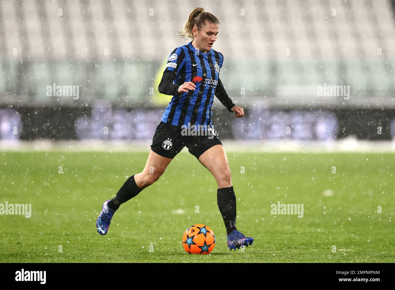 Turin, Italy, 15th December 2022. Viktoria Pinther of FC Zurich during the UEFA Womens Champions League match at Juventus Stadium, Turin. Picture credit should read: Jonathan Moscrop / Sportimage Stock Photo