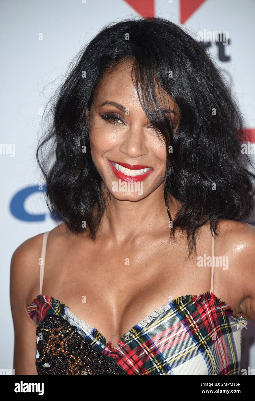 Jada Pinkett Smith arrives at Jingle Ball at The Forum on Friday, Dec
