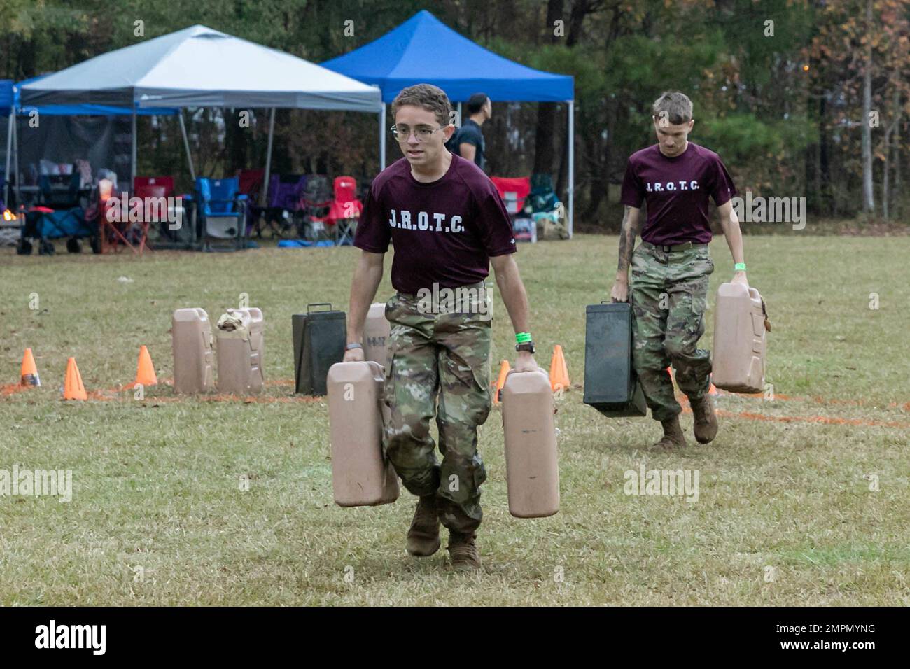 Army JROTC Cadets from West Creek High School’s Raider Team compete in