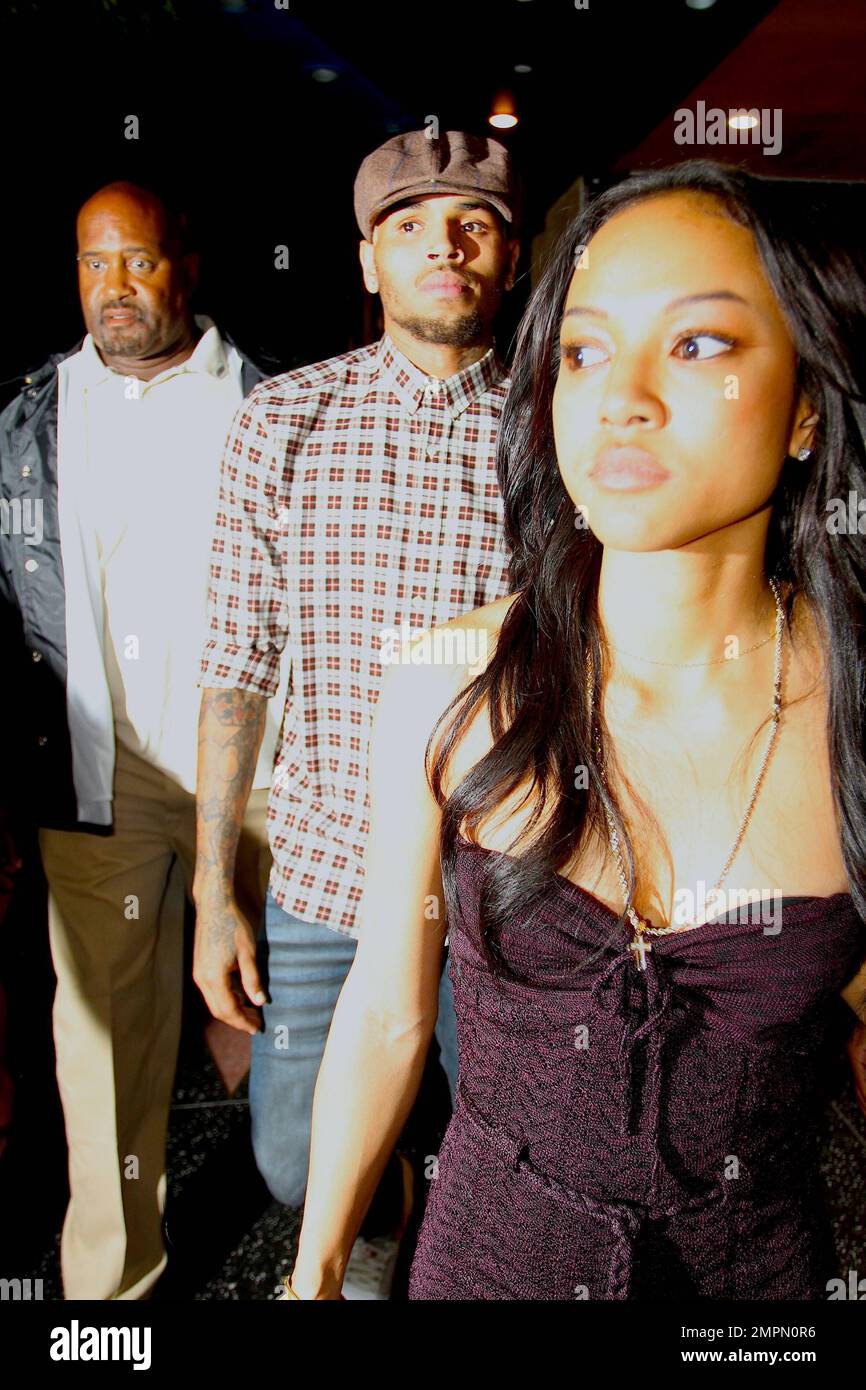 Chris Brown and girlfriend Karrueche Tran were spotted leaving Supperclub  in Hollywood. Chris jumped into his 2 seater black convertible car with a  bodyguard, without Karrueche. According to reports, Chris' ex-girlfriend  Rihanna confessed to Oprah ..., image size:866x1390