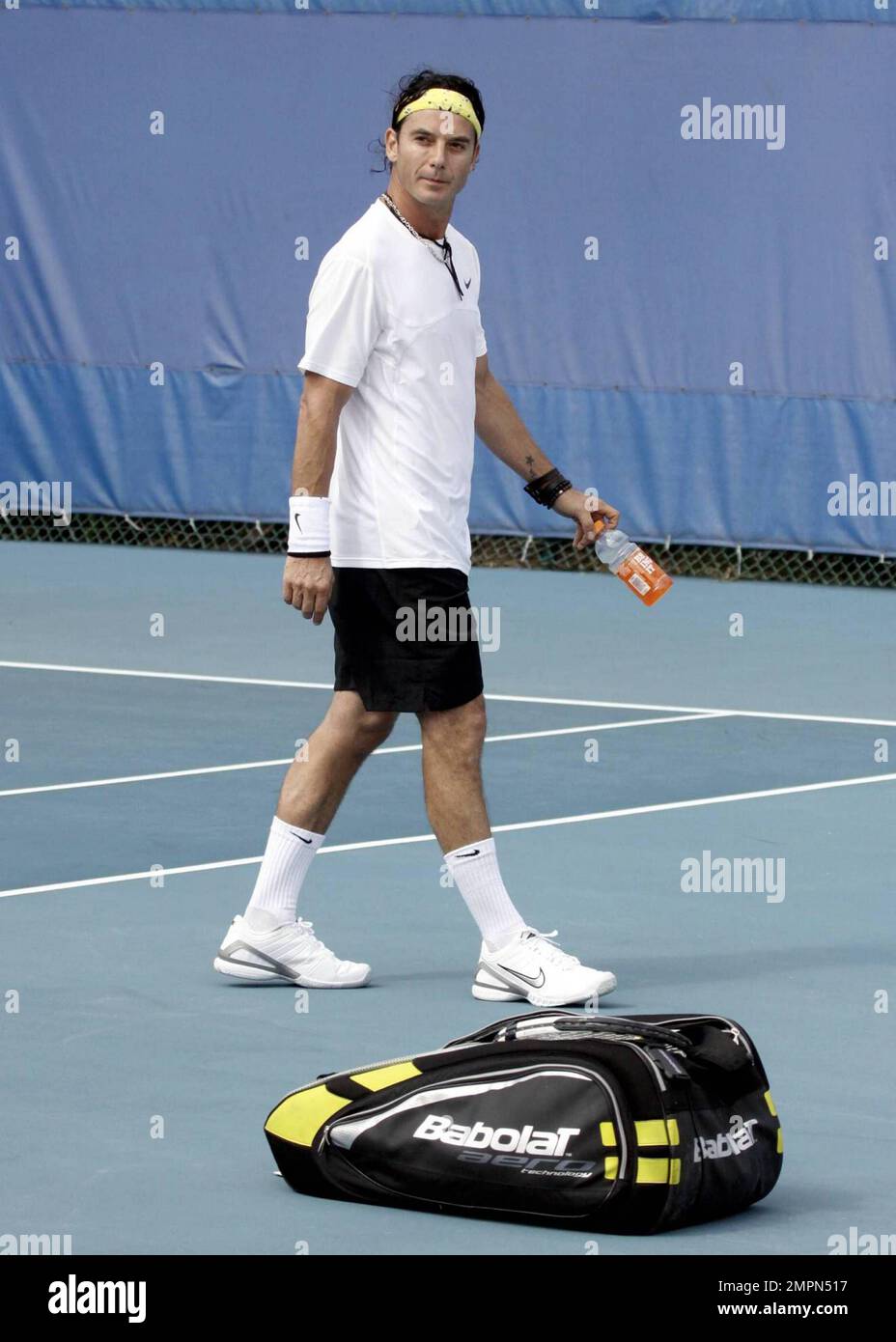British musician and lead singer of the rock band Bush, Gavin Rossdale,  participates in the 20th Annual Chris Evert/Raymond James Pro-Celebrity  Tennis Classic benefitting the Ounce of Prevention Fund and the Drug