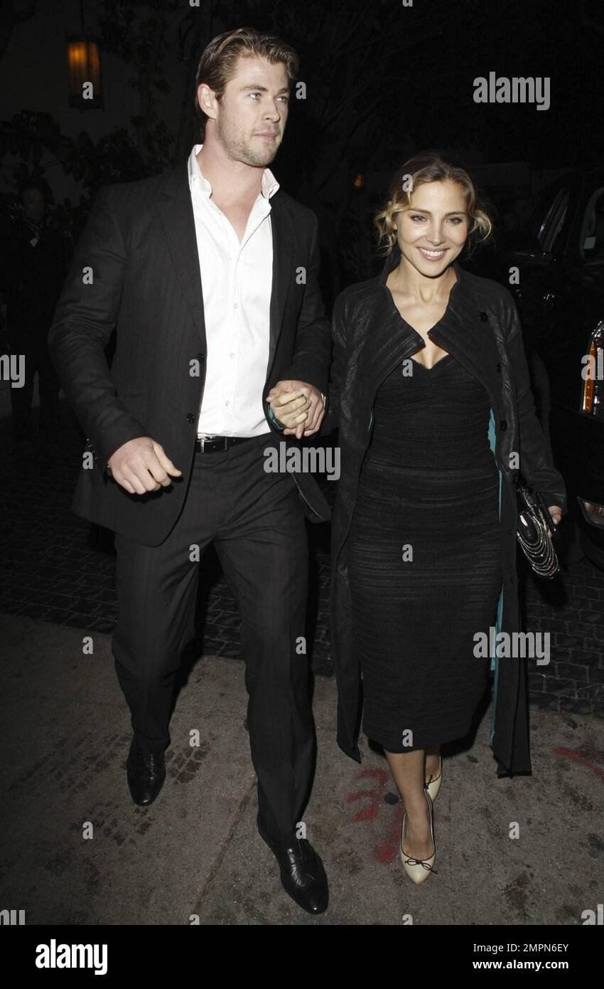 Chris Hemsworth And Elsa Pataky Arrive At Dior's Oscar Dinner At ...